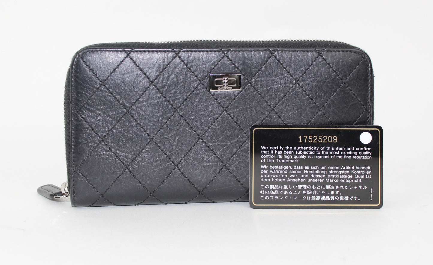 CHANEL 2.55 REISSUE ZIP AROUND WALLET