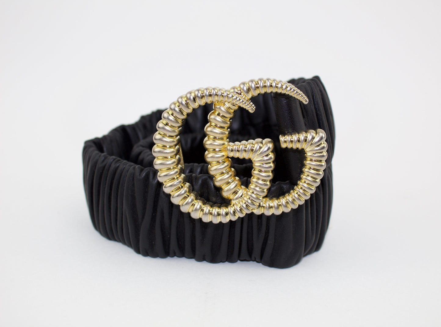 GUCCI BELT WITH TORCHON DOUBLE G BUCKLE