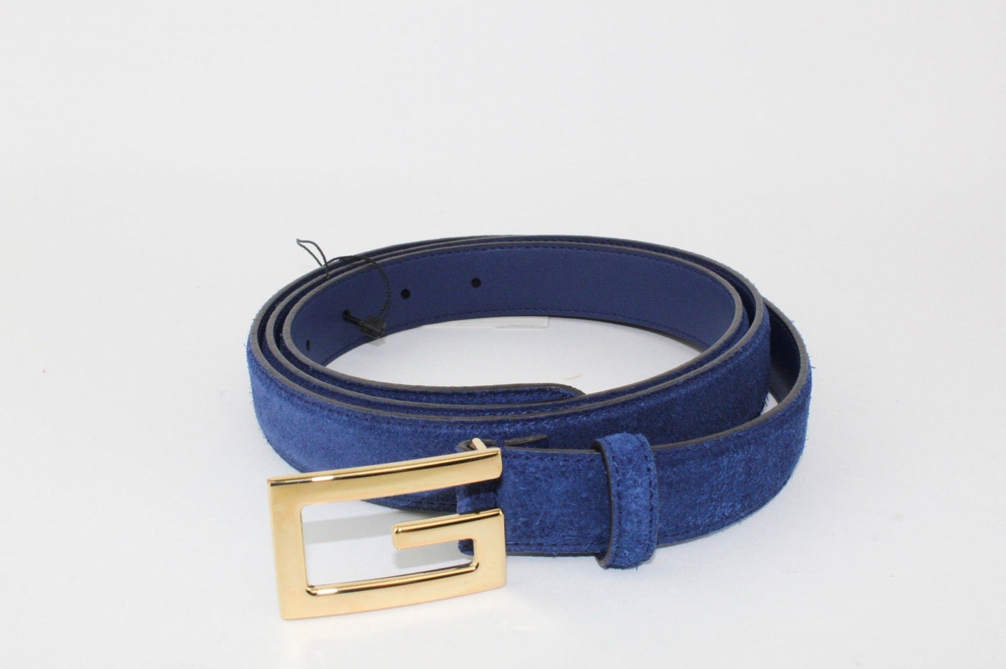 Gucci Blue Suede G Belt
