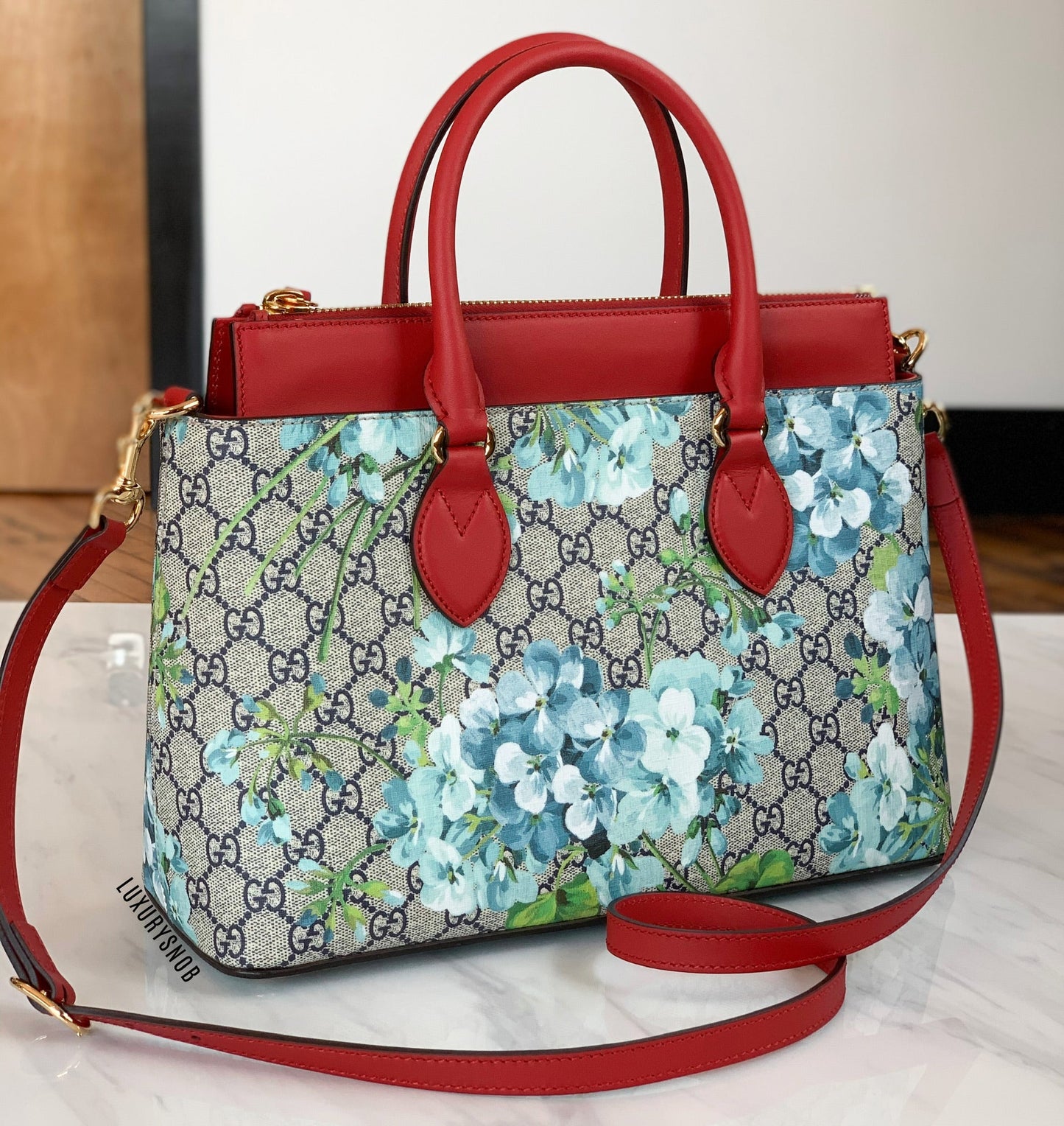 Gucci Blooms Linea A Convertible Tote