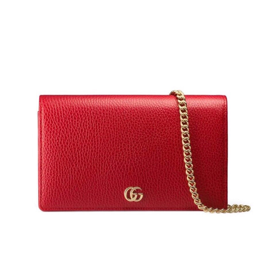 GUCCI GG MARMONT WALLET ON CHAIN