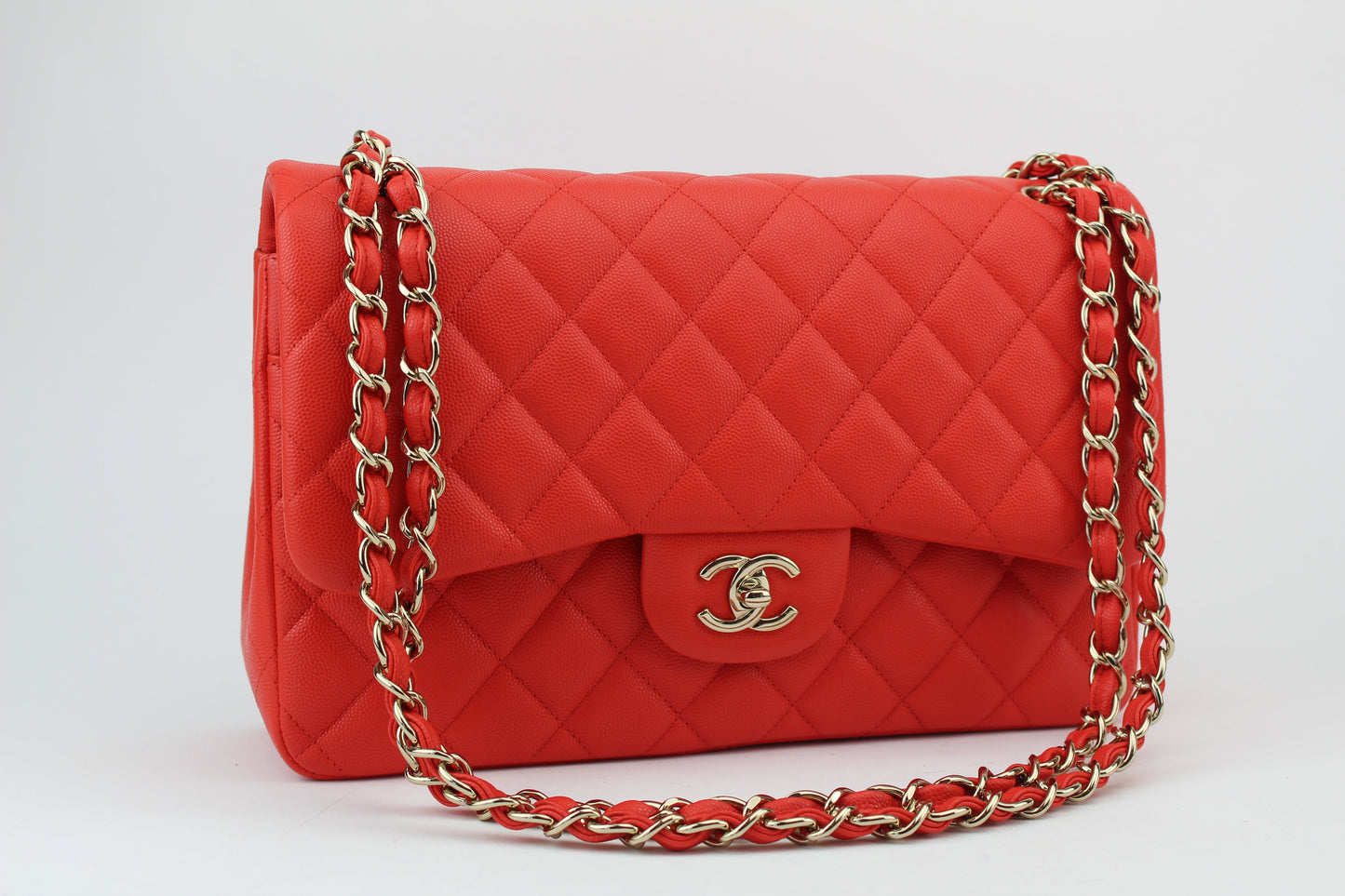 Chanel Caviar Jumbo Quilted Double Flap Bag