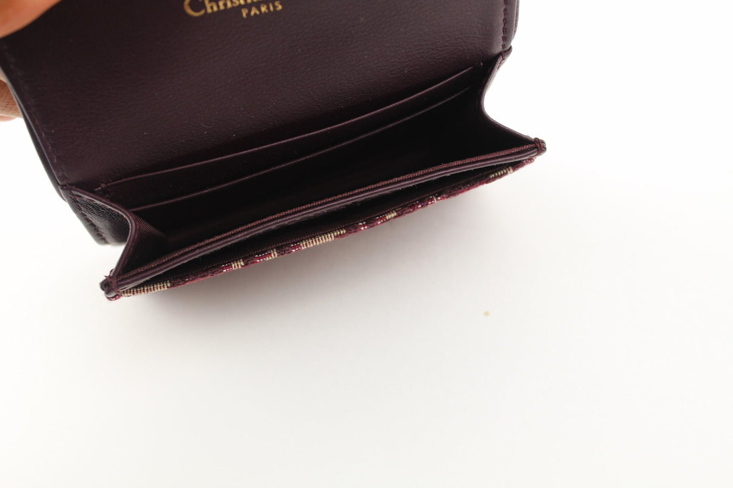 DIOR OBLIQUE SADDLE  FLAP CARD HOLDER