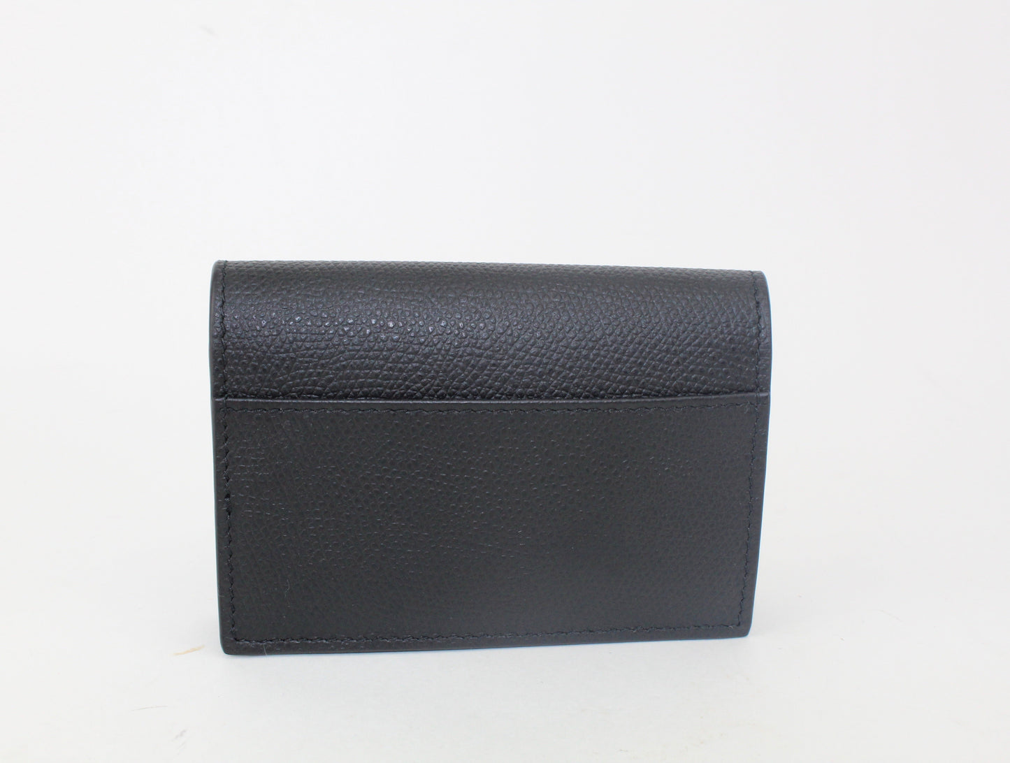 DIOR SADDLE FLAP CARD HOLDER BLACK