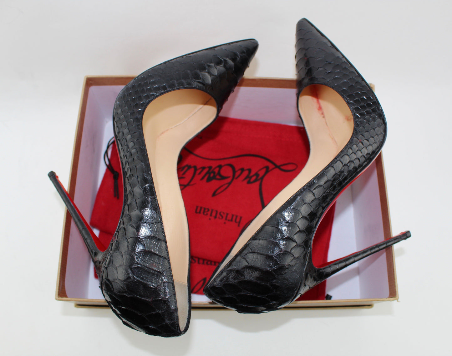 CHRISTIAN LOUBOUTIN PYTHON SO KATE 120mm