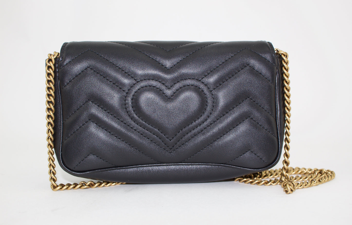 GUCCI GG MARMONT LEATHER SUPER MINI