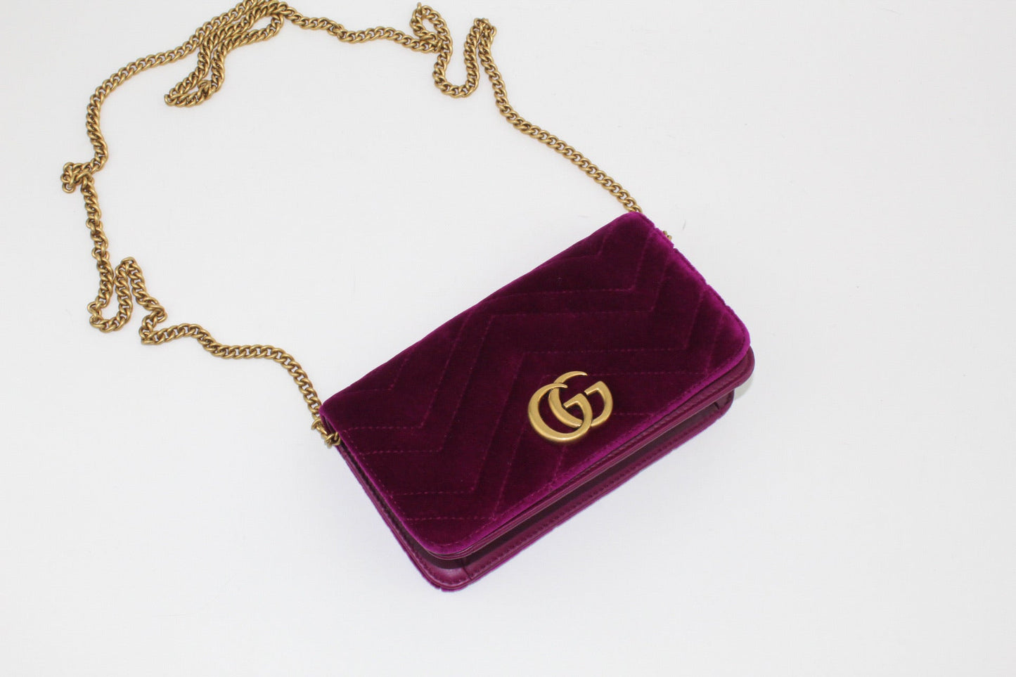 Gucci GG Marmont velvet mini crossbody