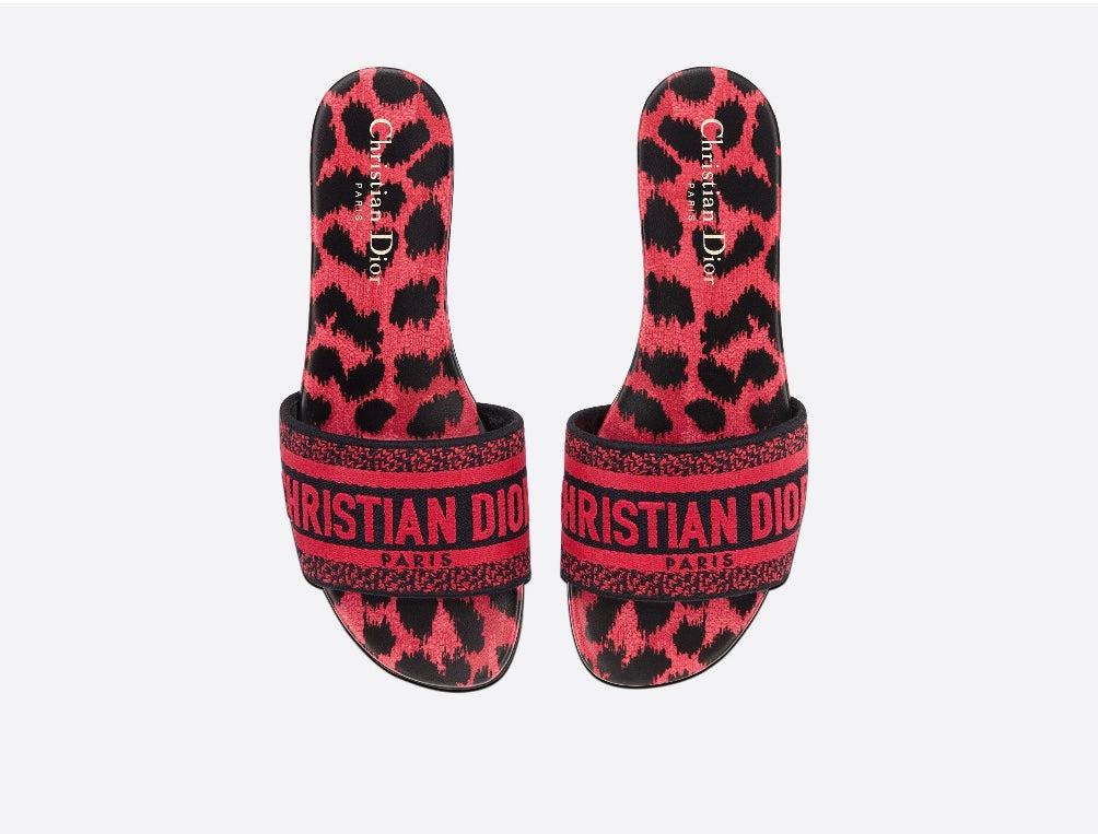 Dior D-Way Slides Rasberry Pop Mizza