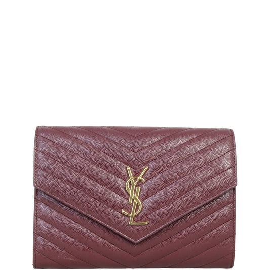Saint Laurent Cassandre Flap Wristlet Pouch