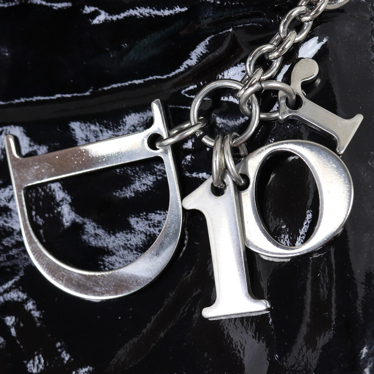 Dior Lady Dior Patent Cannage Clutch