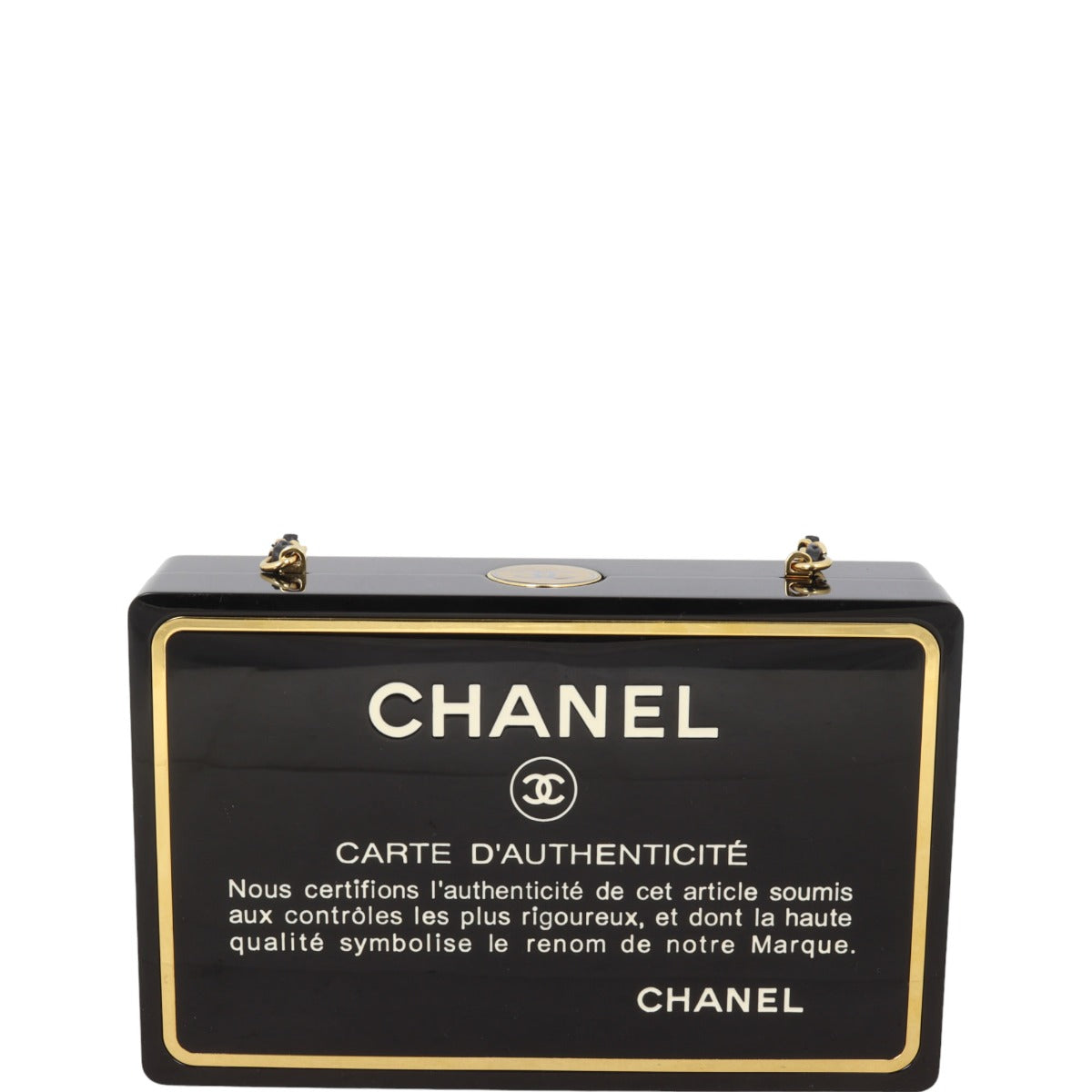 Chanel Minaudiere Chain Bag Plexiglass
