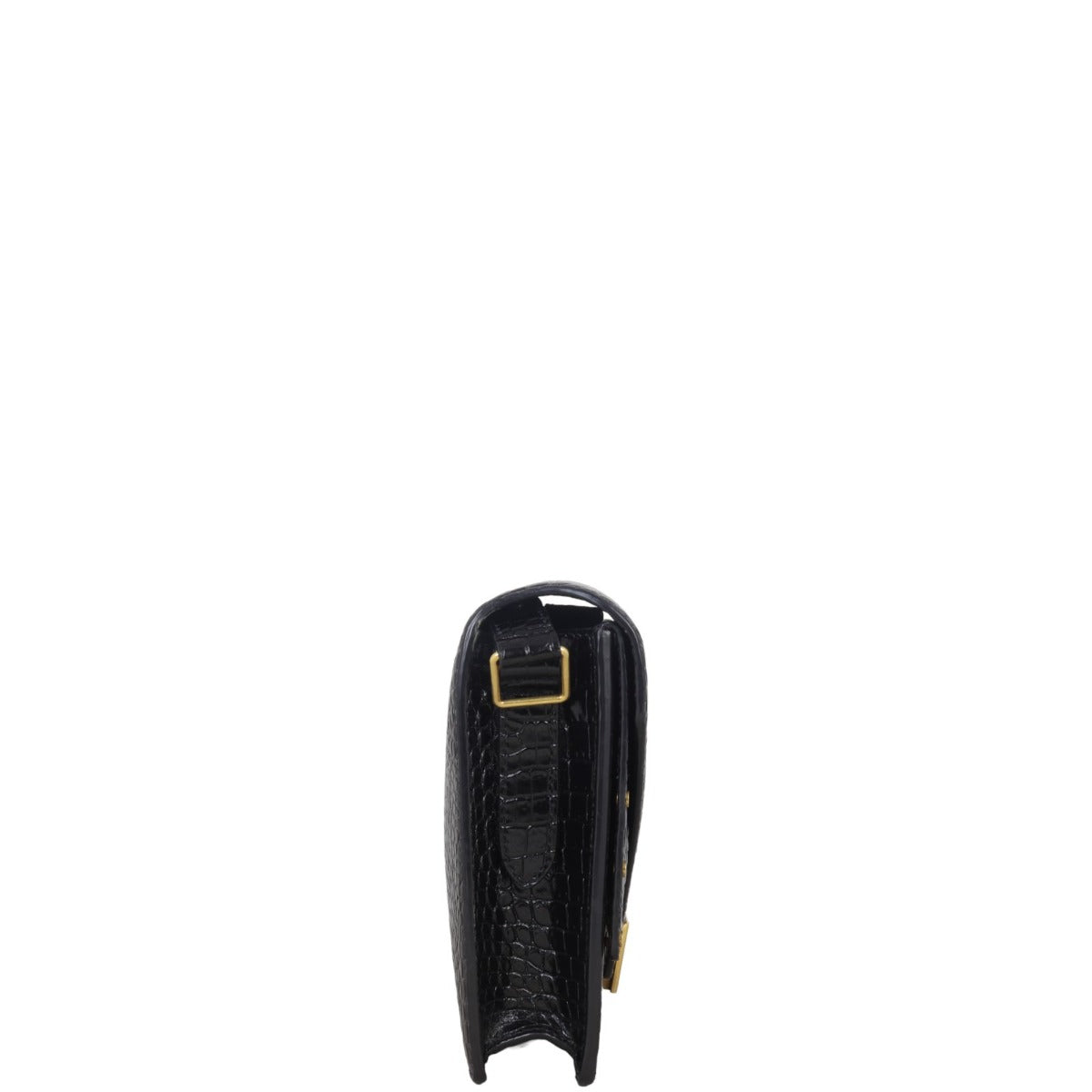 Saint Laurent Margaux Shoulder Bag Croc-Embossed
