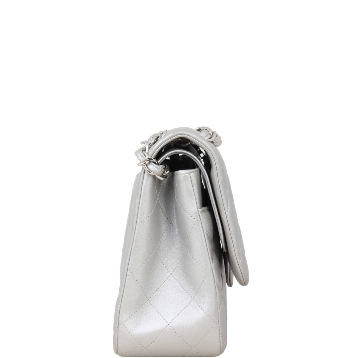 Chanel Classic Double Flap Jumbo | Silver