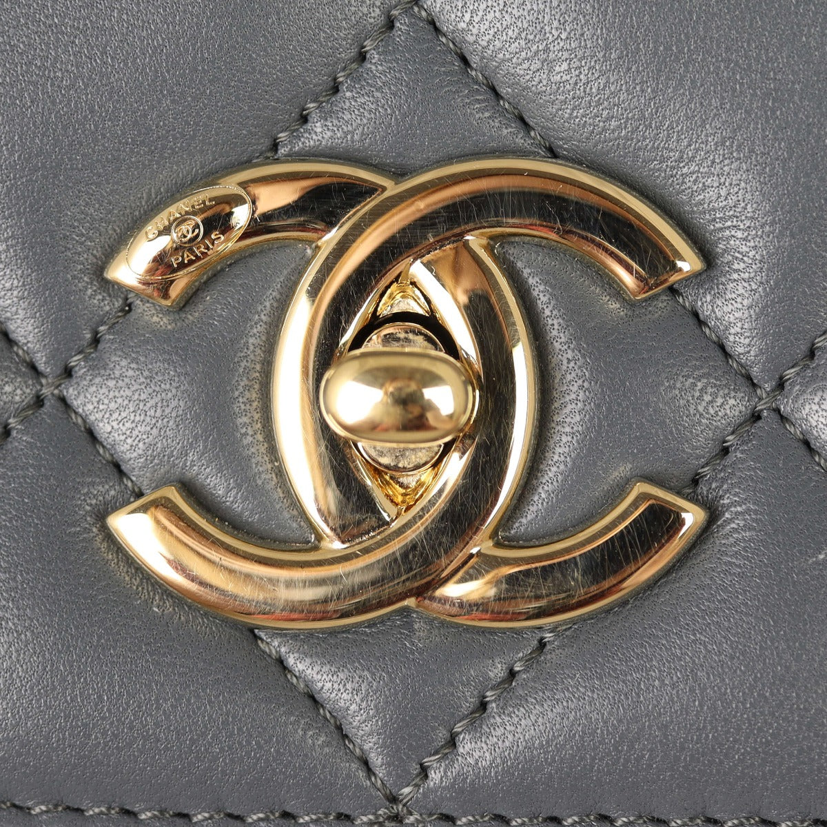 Chanel CC Trendy Small | Grey Lambskin