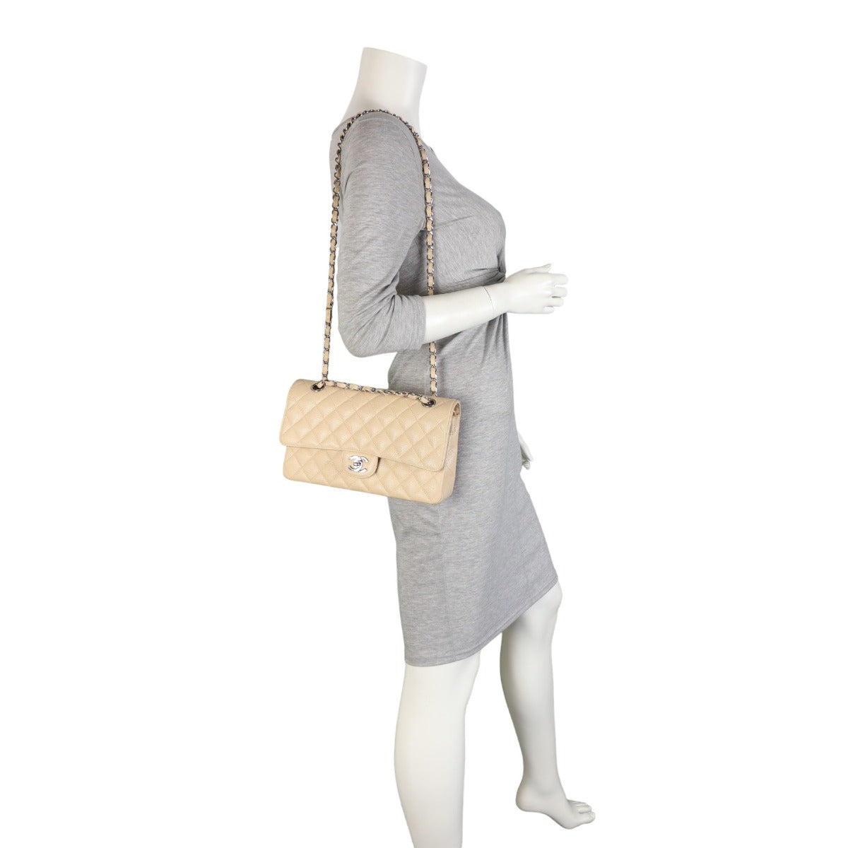 Chanel Classic Double Flap Medium | Beige 12 Series