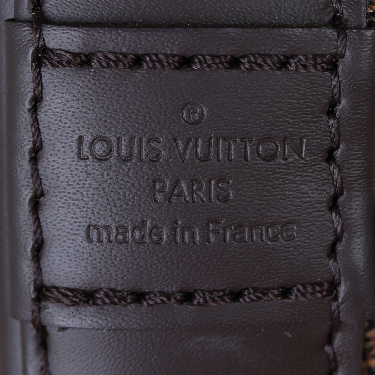 Louis Vuitton Alma BB Damier Ebene |  Calfskin Leather Trim