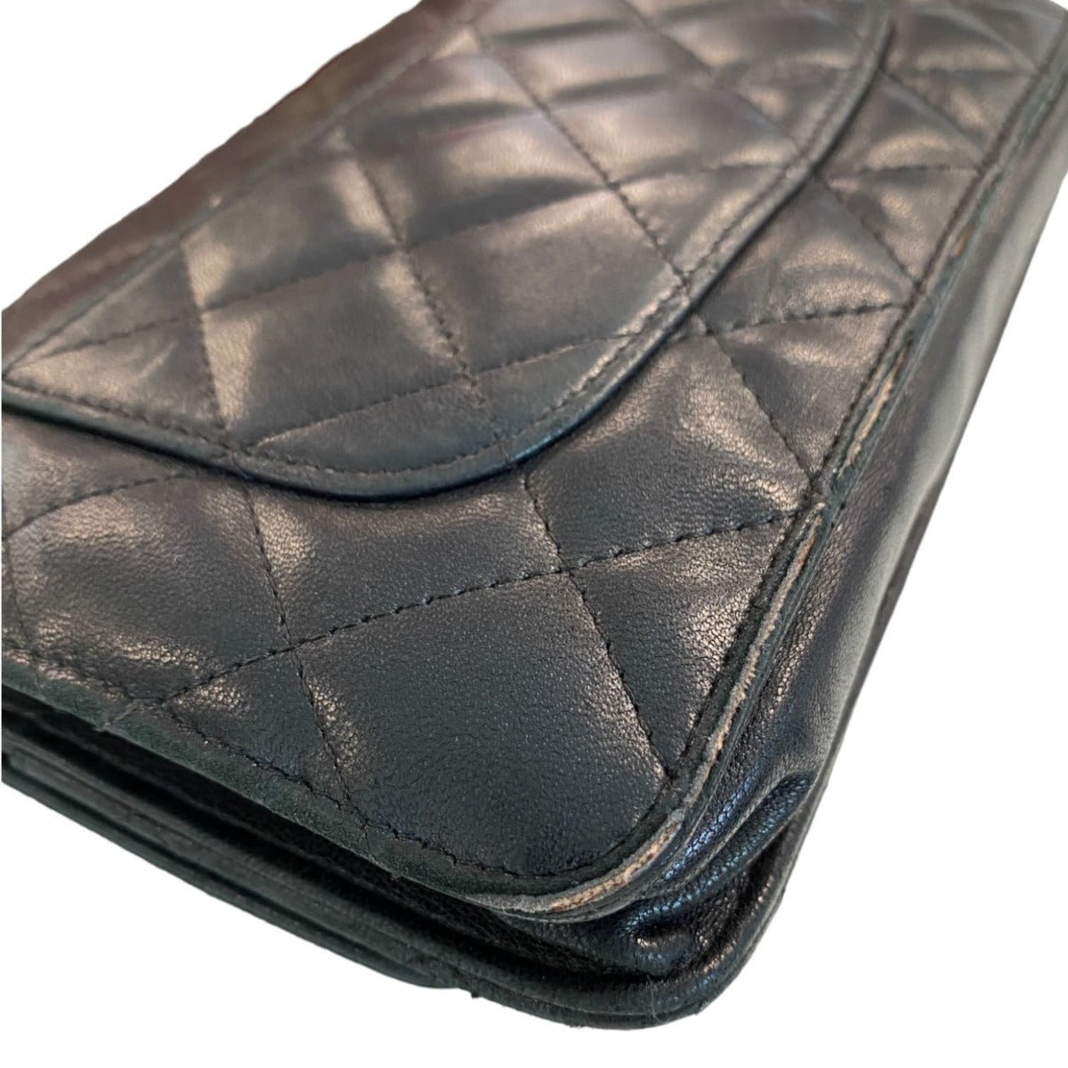 Chanel Classic Wallet on Chain | Black Diamond Quilted Lambskin