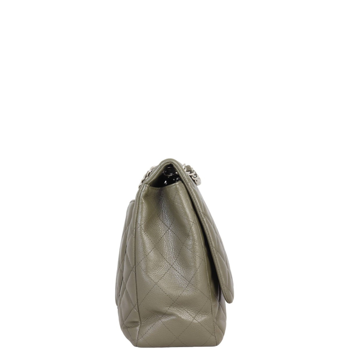 Chanel Classic Single Flap Maxi | Dark Grey Green