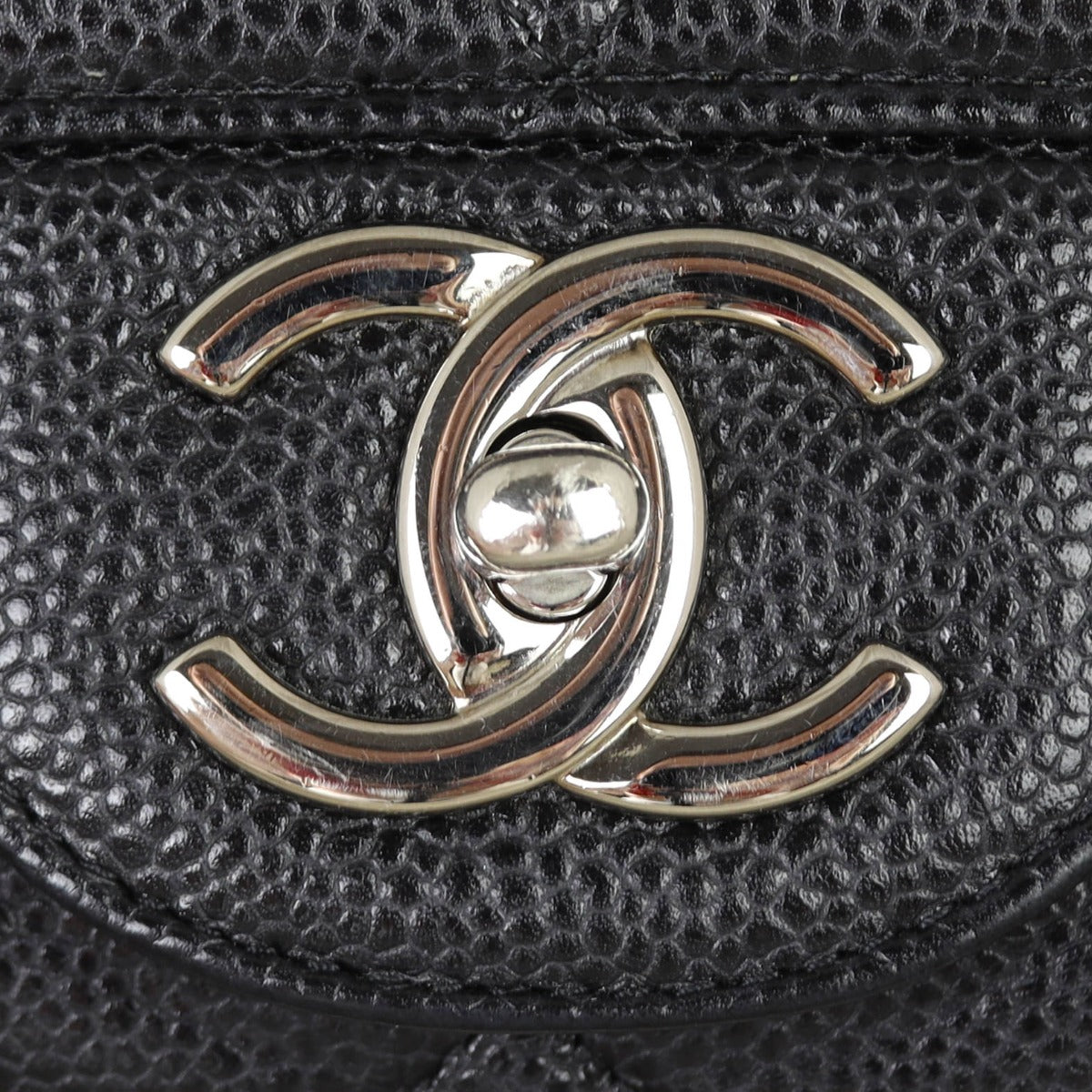 Chanel Classic Double Flap Maxi | Black Silver Hardware