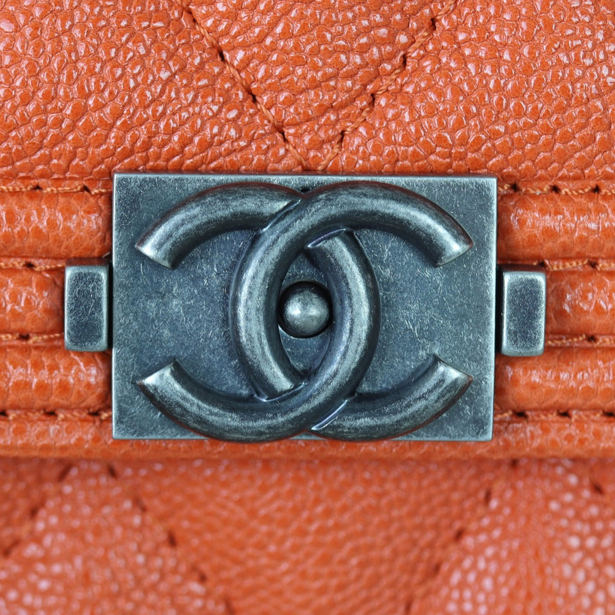 Chanel Boy Compact Wallet | Orange