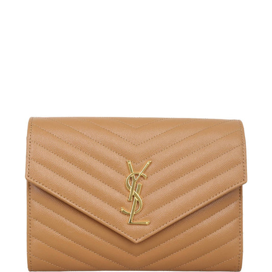 Saint Laurent Cassandre Flap Wristlet Pouch