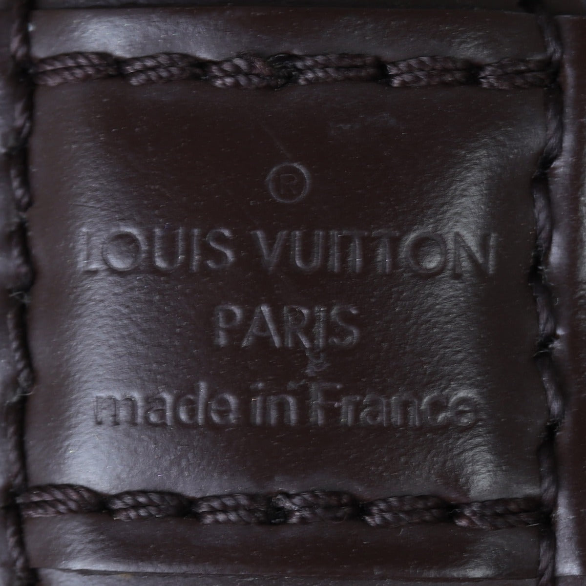 Louis Vuitton Alma BB Damier Ebene |  Smooth Chocolate Brown Leather