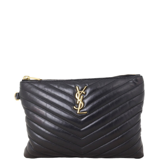 Saint Laurent Cassandre Monogram Matelasse Pouch