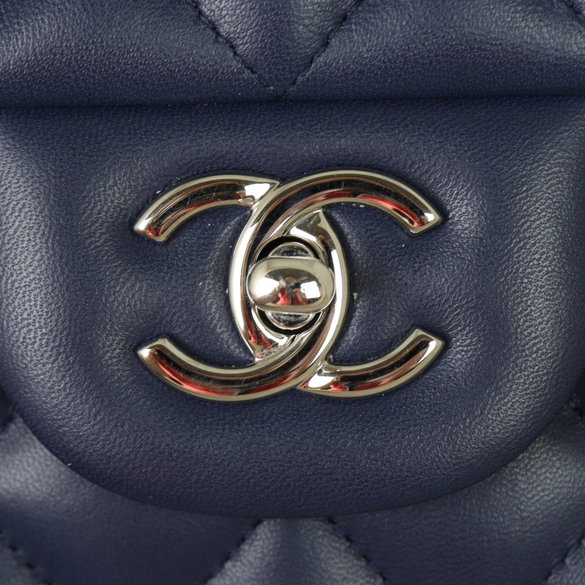 Chanel Classic Double Flap Jumbo | Navy Blue Lambskin