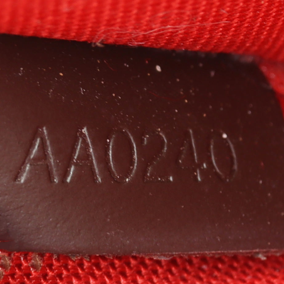 Louis Vuitton Alma BB Damier Ebene | Red Textile Lining