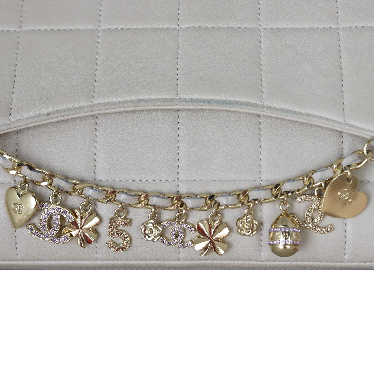 Chanel Chocolate Bar Charm Flap Bag