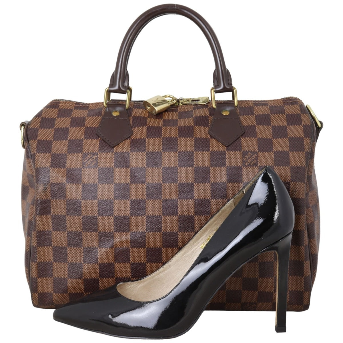 Louis Vuitton Speedy 30 Bandouliere Damier Ebene