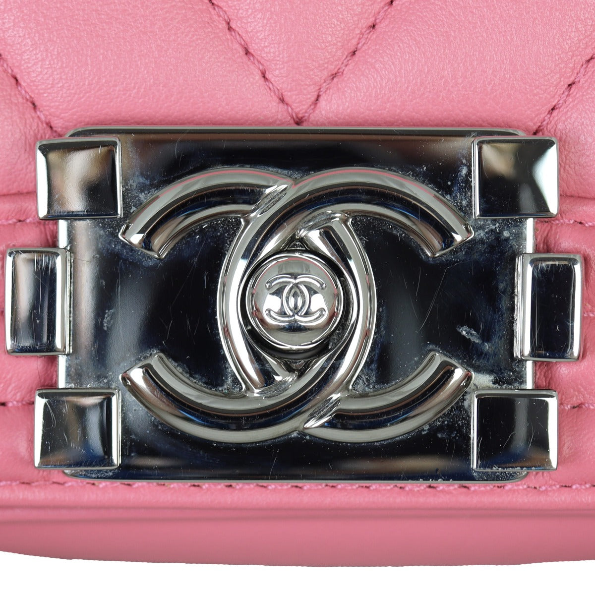 Chanel Boy Small Chevron | Pink