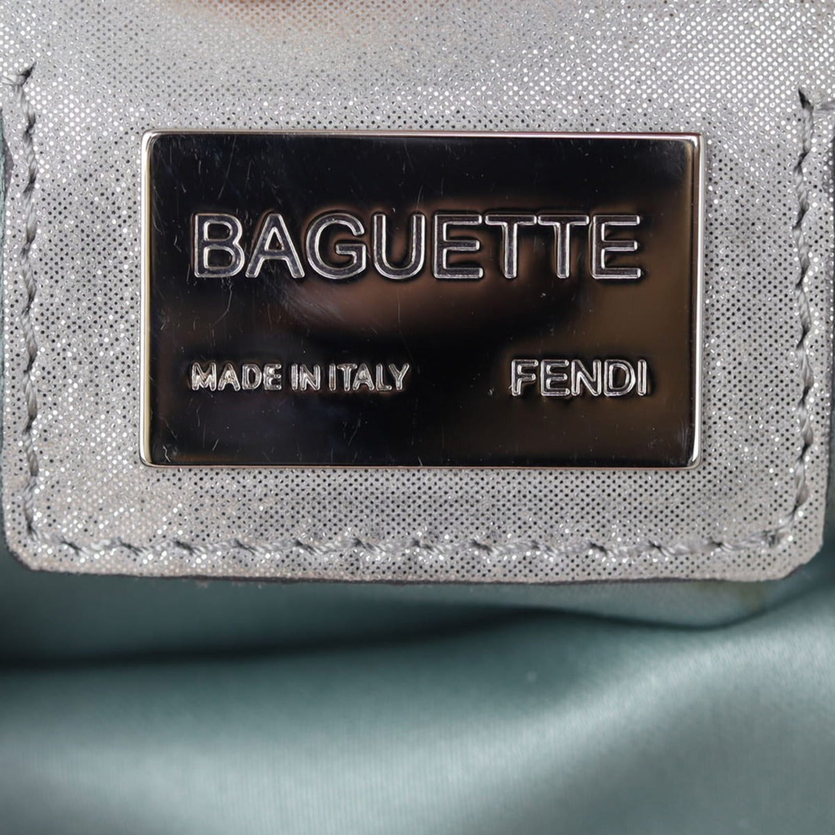 Fendi Baguette Bag Silver