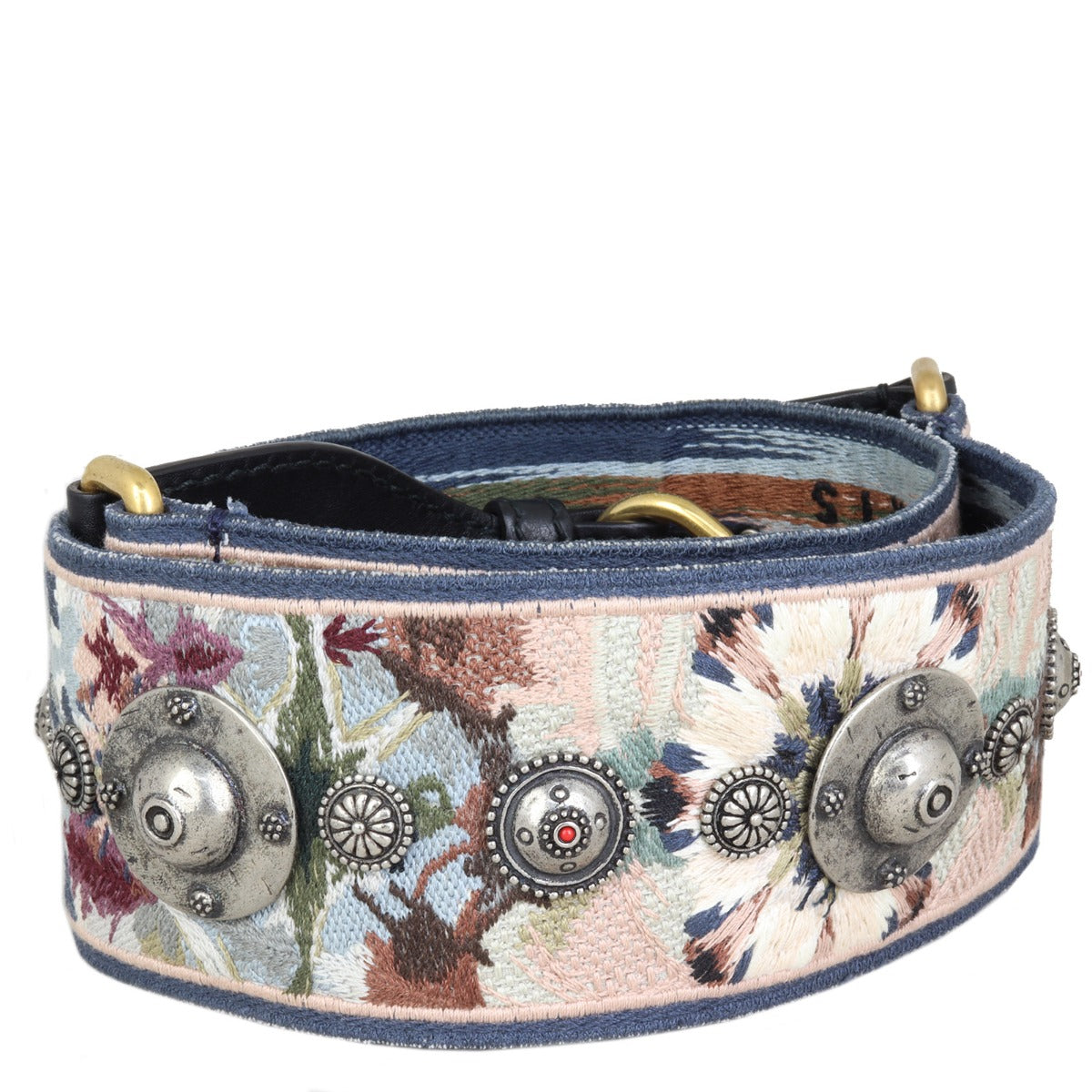 Dior Saddle Bag with Embroidered Shoulder Strap