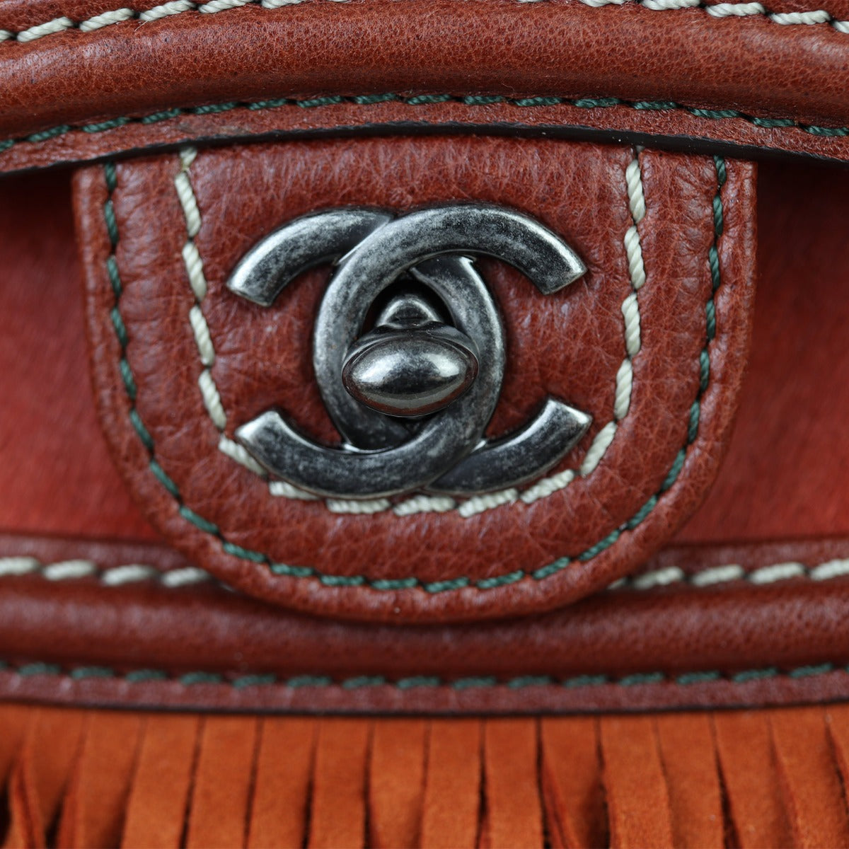 Chanel Pony Hair and Leather Paris-Dallas Bowling Fringe Bag | Burnt Orange