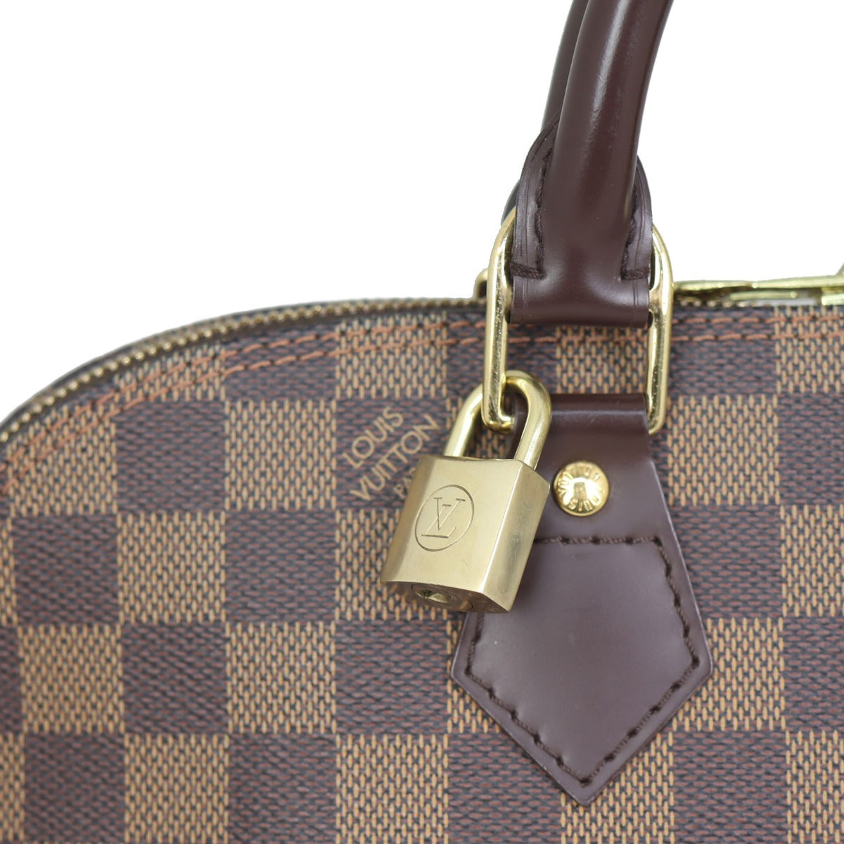 Louis Vuitton Alma PM Damier Ebene | Gold Brass Hardware