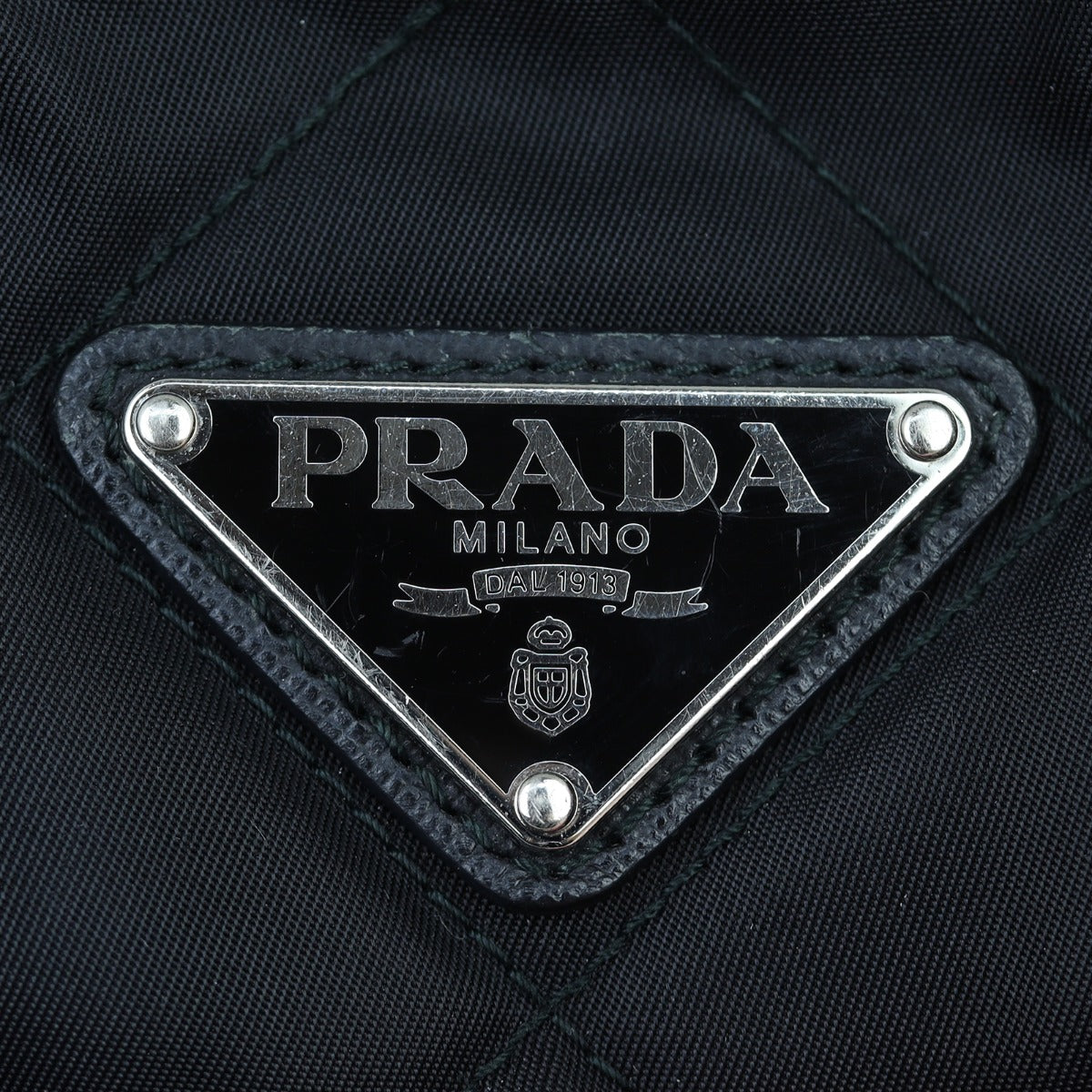 Prada Tessuto Quilted Bowling Bag