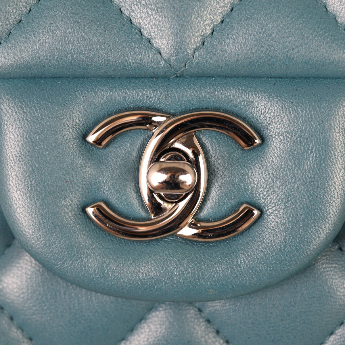 Chanel Classic Double Flap Jumbo | Teal Blue