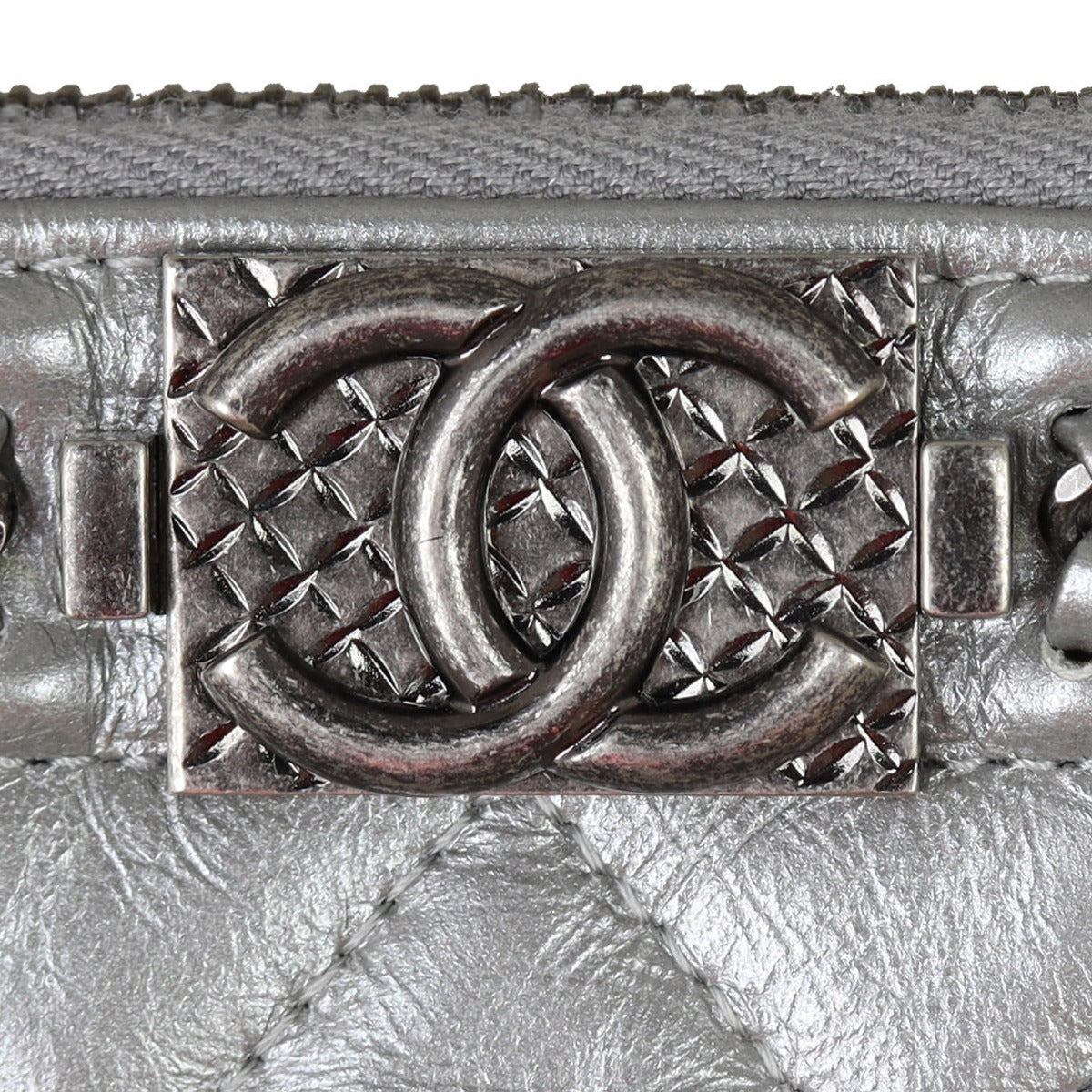 Chanel Boy O-Case Large | Silver