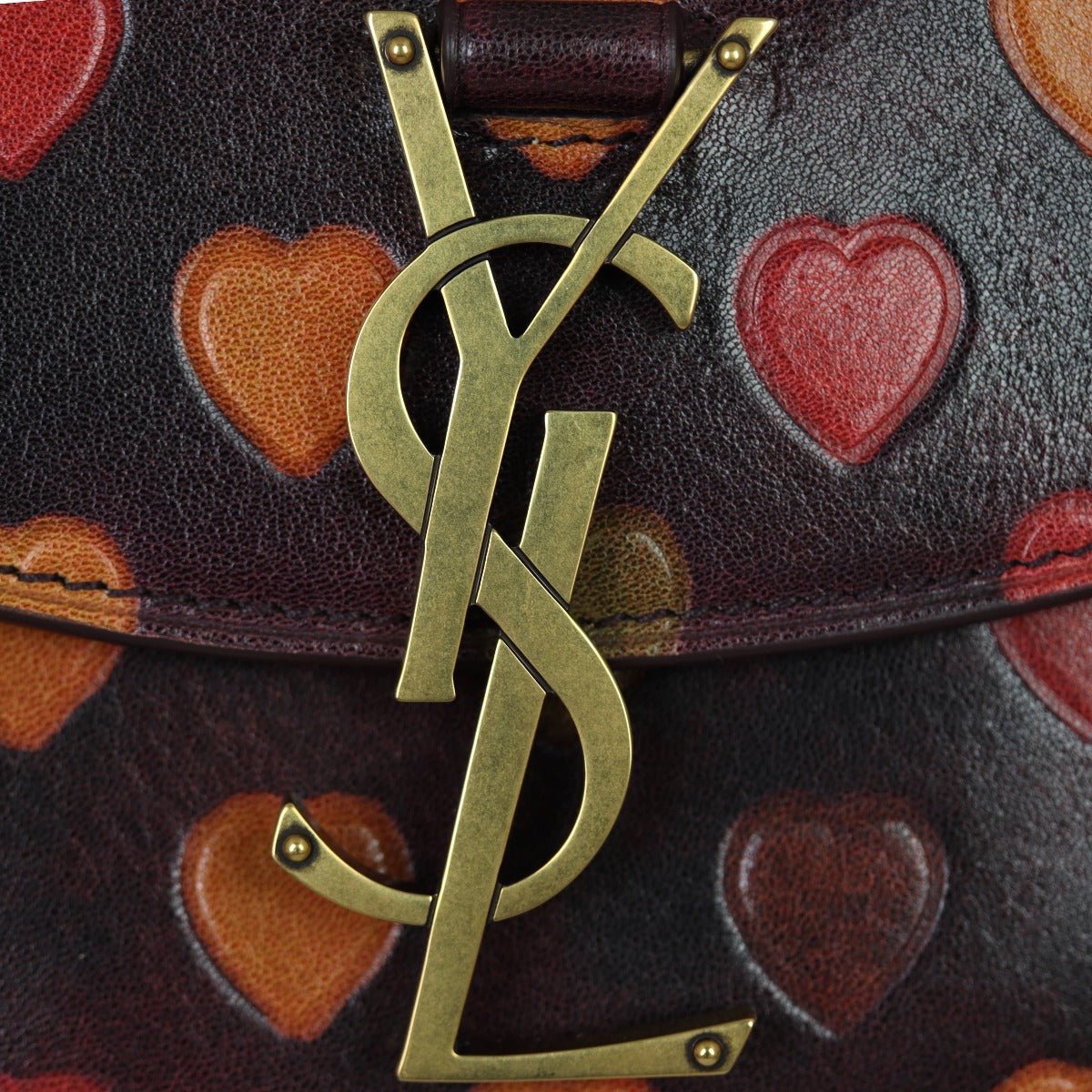 Saint Laurent Kaia Heart Embossed Crossbody