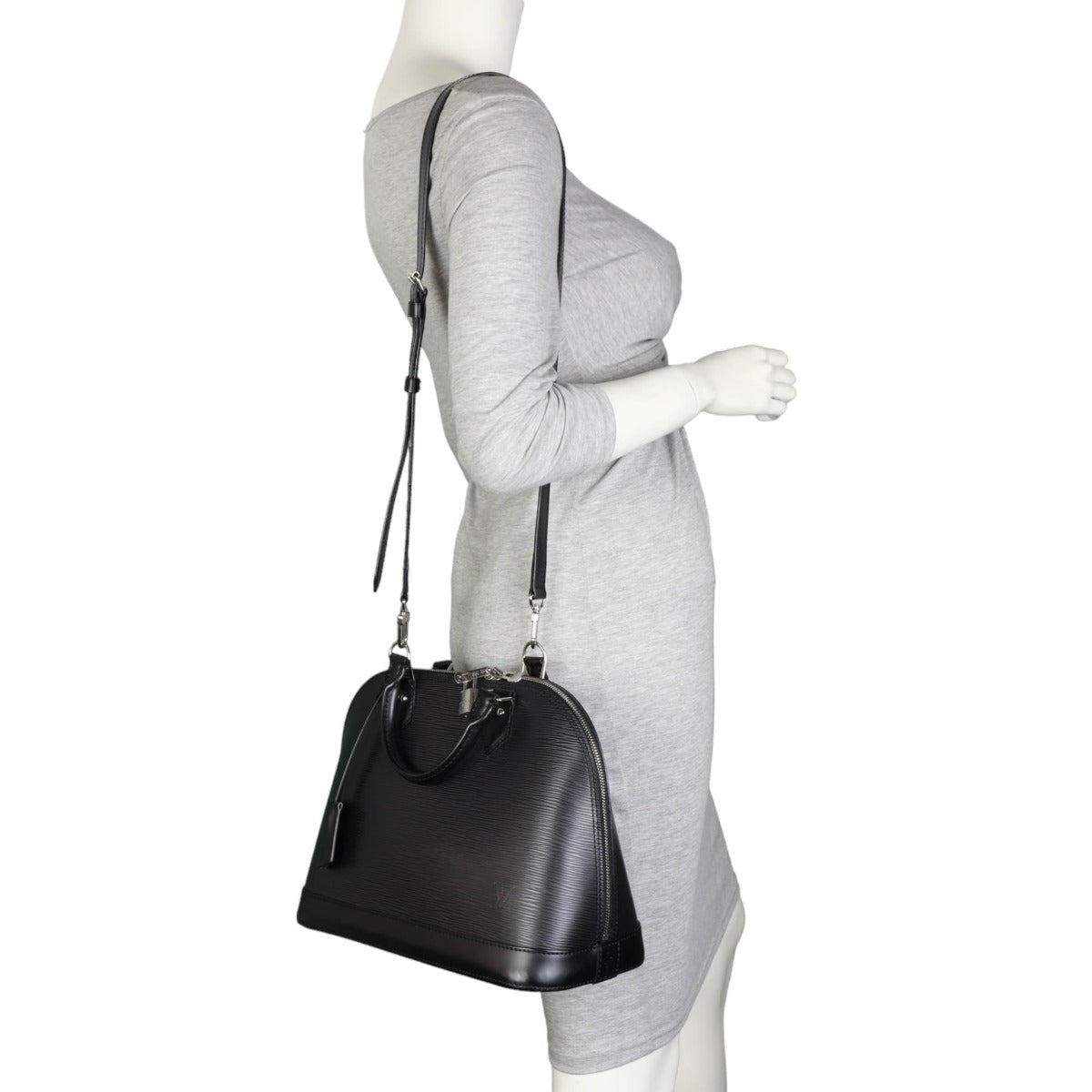 Louis Vuitton Alma PM Epi With Strap | Black SHW