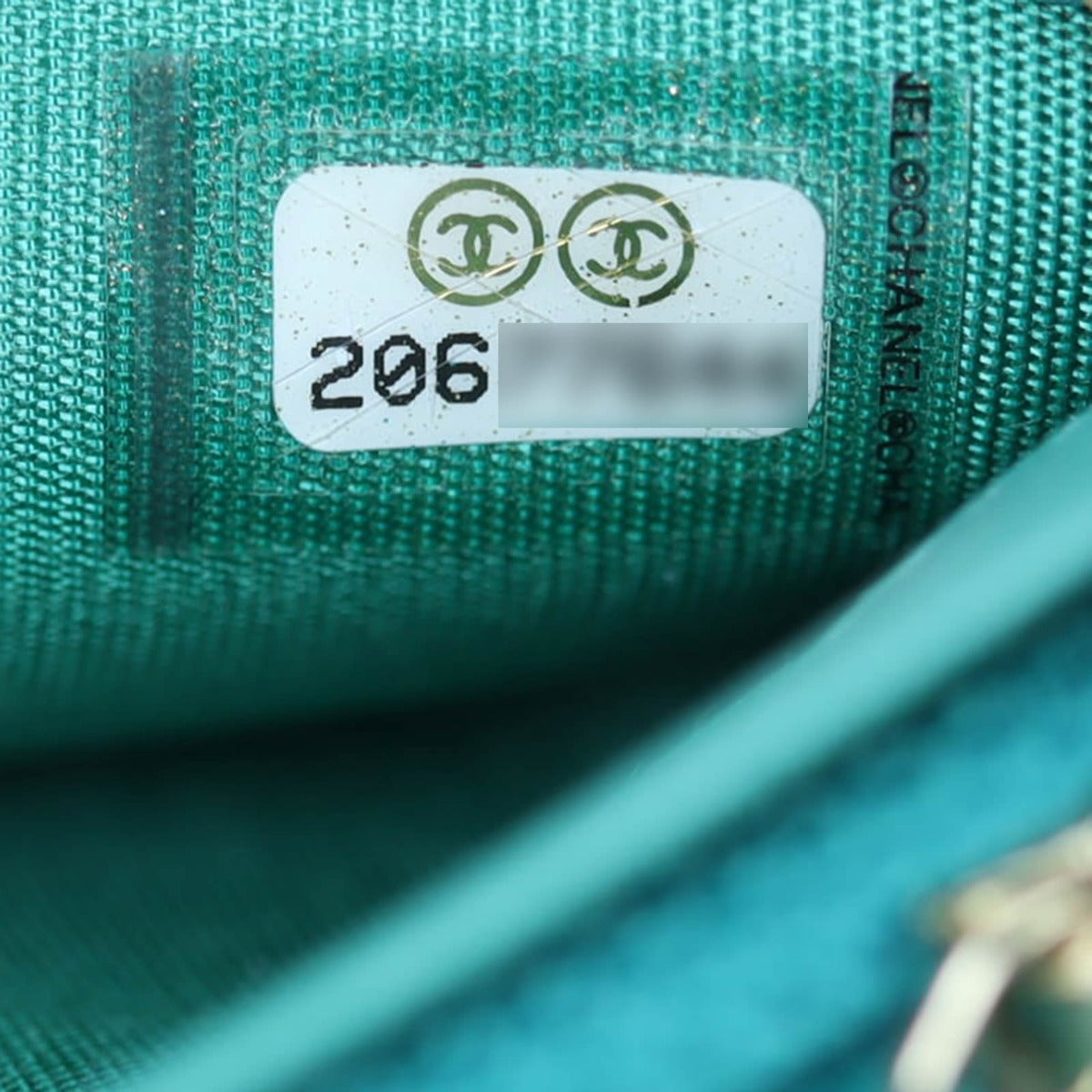 Chanel Boy Long Flap Wallet |  Light Teal
