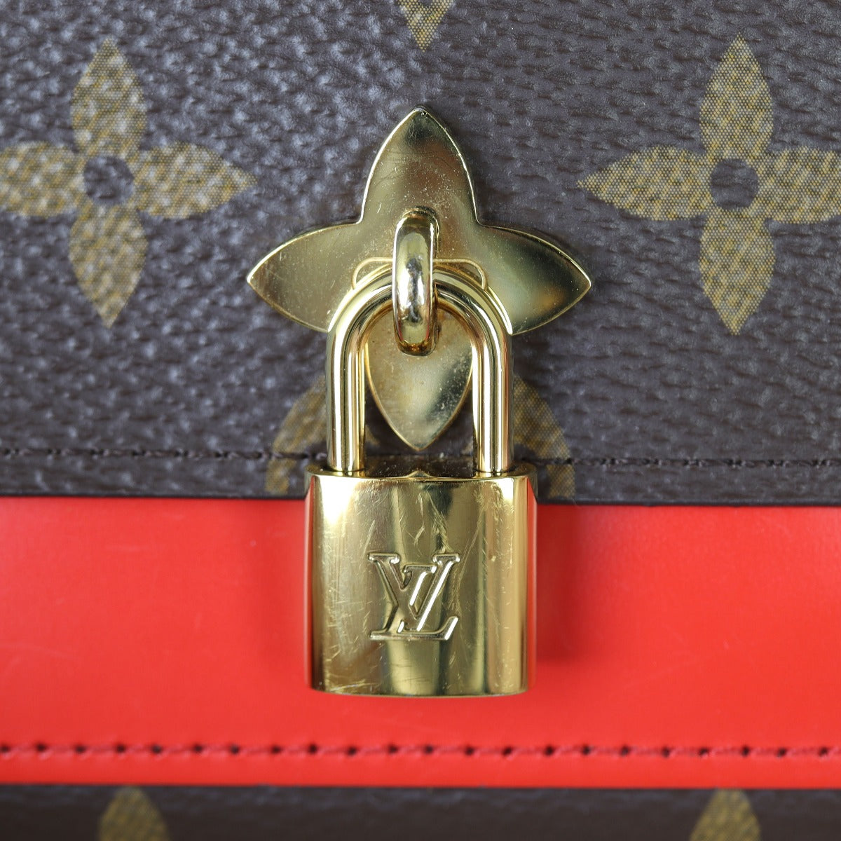 Louis Vuitton Flower Lock Compact Wallet Monogram