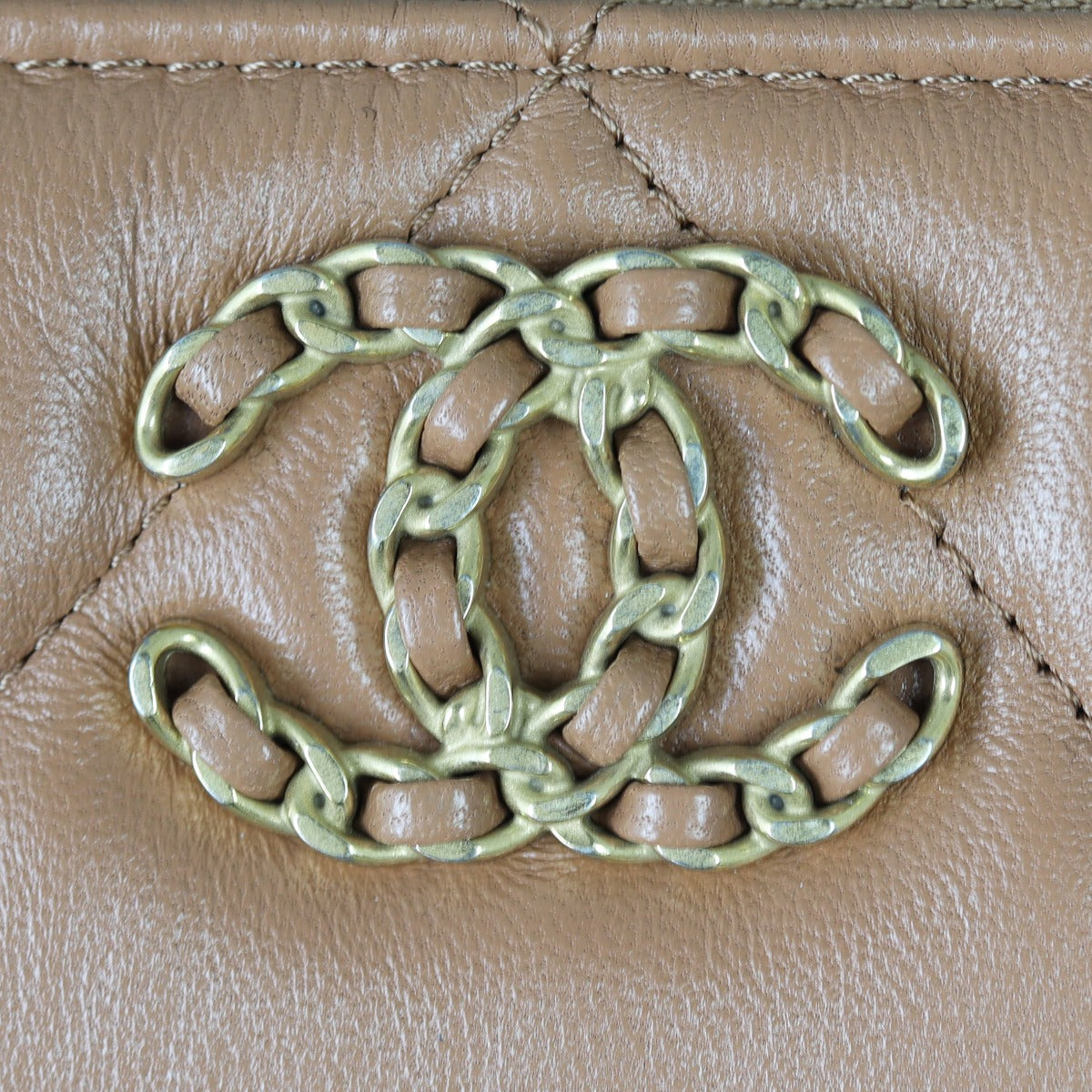 Chanel 19 Pouch | Brown