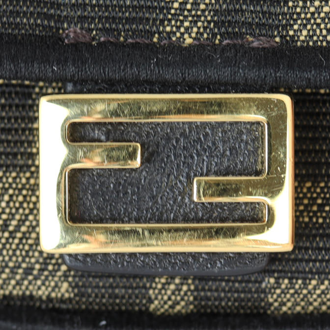 Fendi Nano Baguette Charm Jacquard