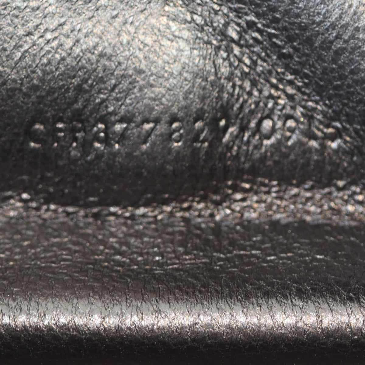 Saint Laurent Cassandre Chain Wallet Croc-Embossed