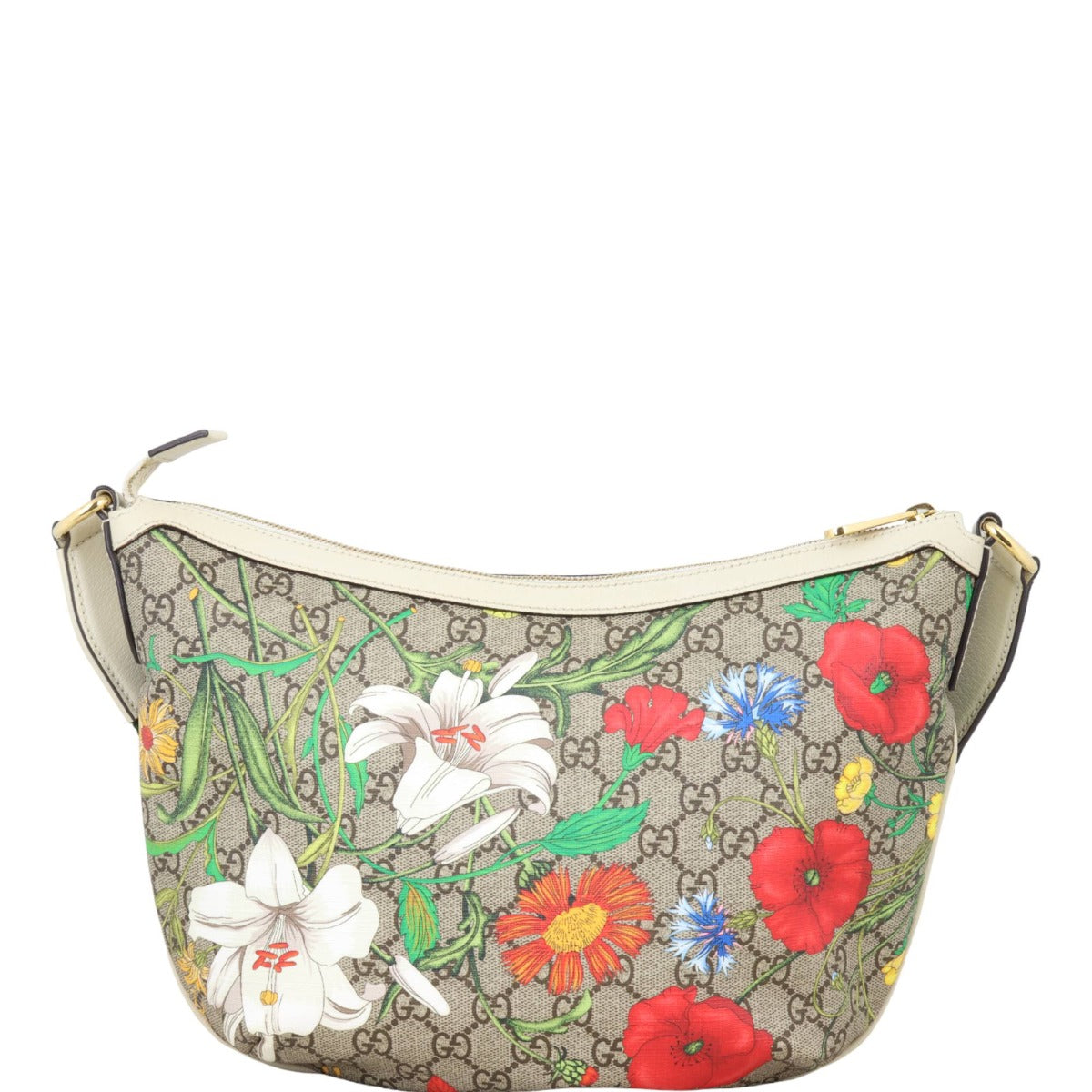 Gucci GG Supreme Flora Ophidia Hobo