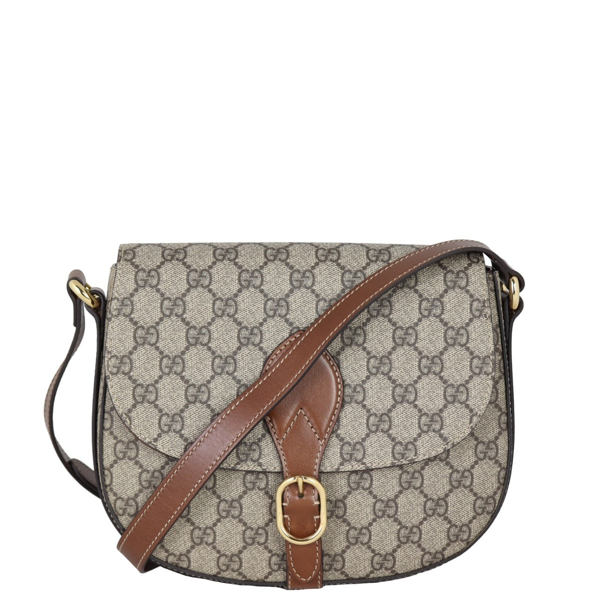 Gucci GG Supreme Saddle Flap Bag