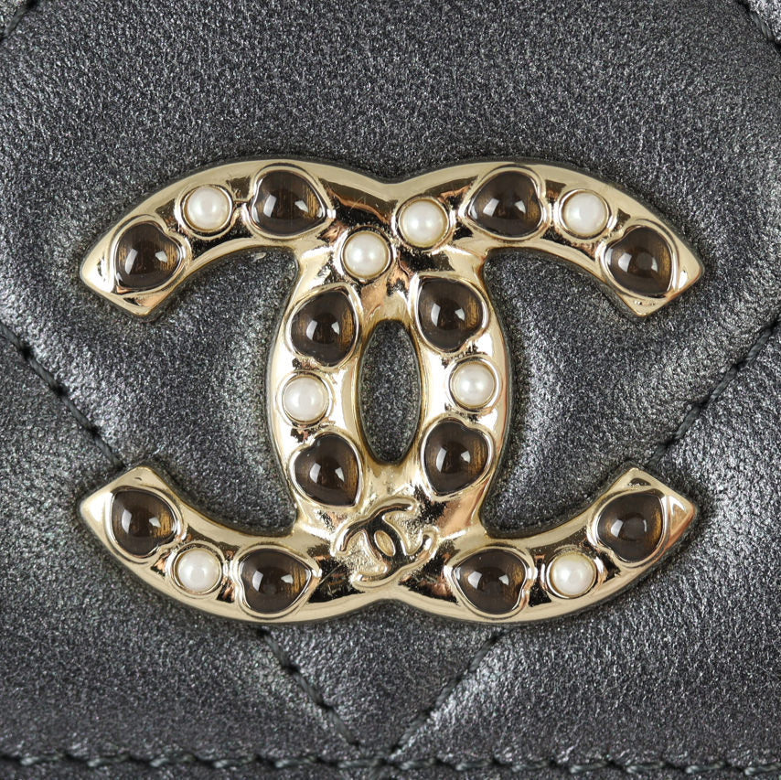 Chanel Embellished CC Compact Wallet