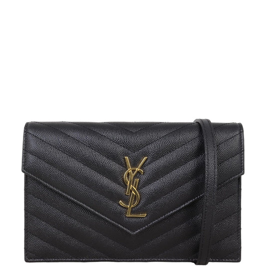 Saint Laurent Cassandre Envelope Chain Wallet